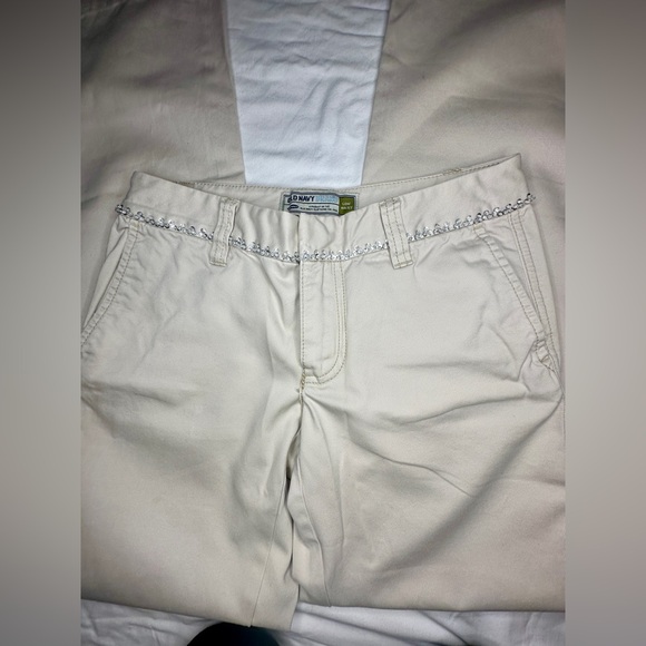 Old Navy Women’s Low Rise Khaki Boyfriend Pants Jeans Size 0 - Picture 7 of 8